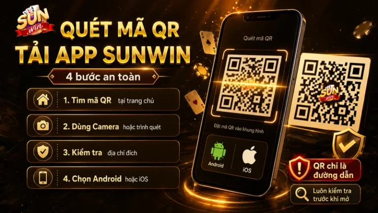 Tải App Sunwin Bằng Mã QR Trên iOS Và Android