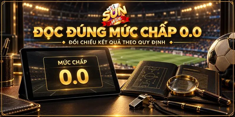 Đọc mức chấp đồng banh và đối chiếu kết quả theo quy định.