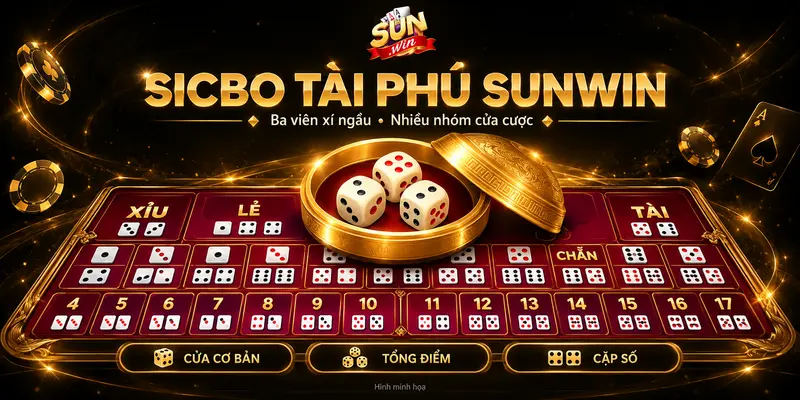 - Giới thiệu sảnh Sicbo Tài Phú tại Sunwin.