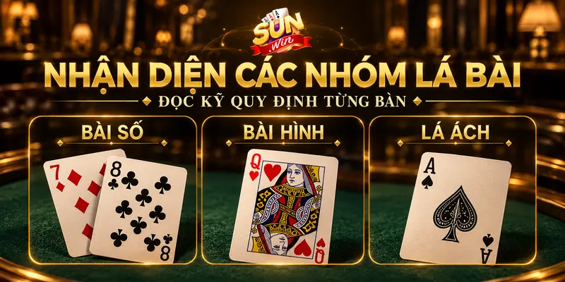 Các nhóm bài số, bài hình và lá Ách trong Xì Dách.