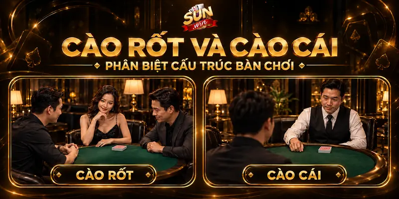 Phân biệt cấu trúc bàn chơi cào rốt và cào cái.