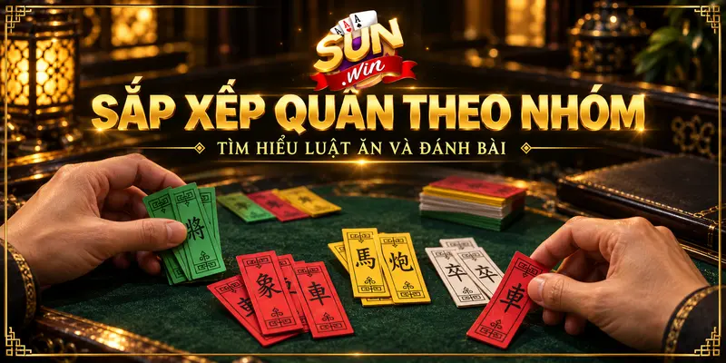 Sắp xếp quân bài tứ sắc theo nhóm khi tìm hiểu luật ăn và đánh bài.
