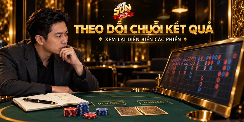 Xem bảng lịch sử, đối chiếu phiên và ghi nhận mức tham gia Baccarat.